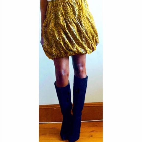 Animal Print Bubble mini skirt size S - Picture 2 of 5